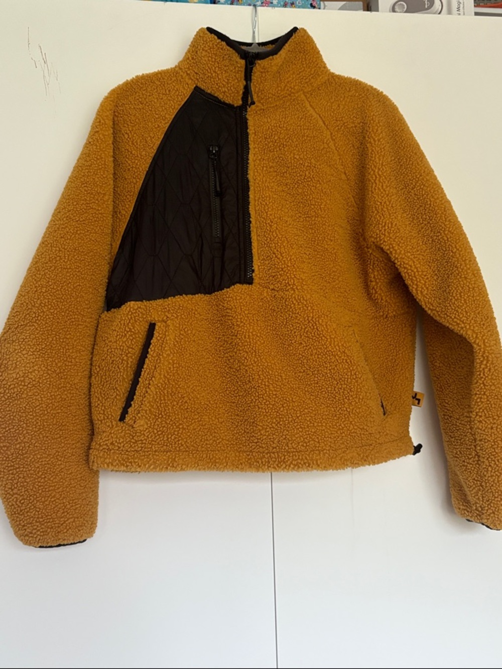 JoyLab Half Zip Sherpa Pullover Sweatshirt Top ladies size S - Picture 3 of 8